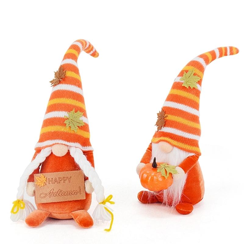 Fall Gnomes Plush Decorations,Scandinavians Tomte Gnomes Doll Handmade Facelss Doll,Gnomes Ornamet Festival Home Decors