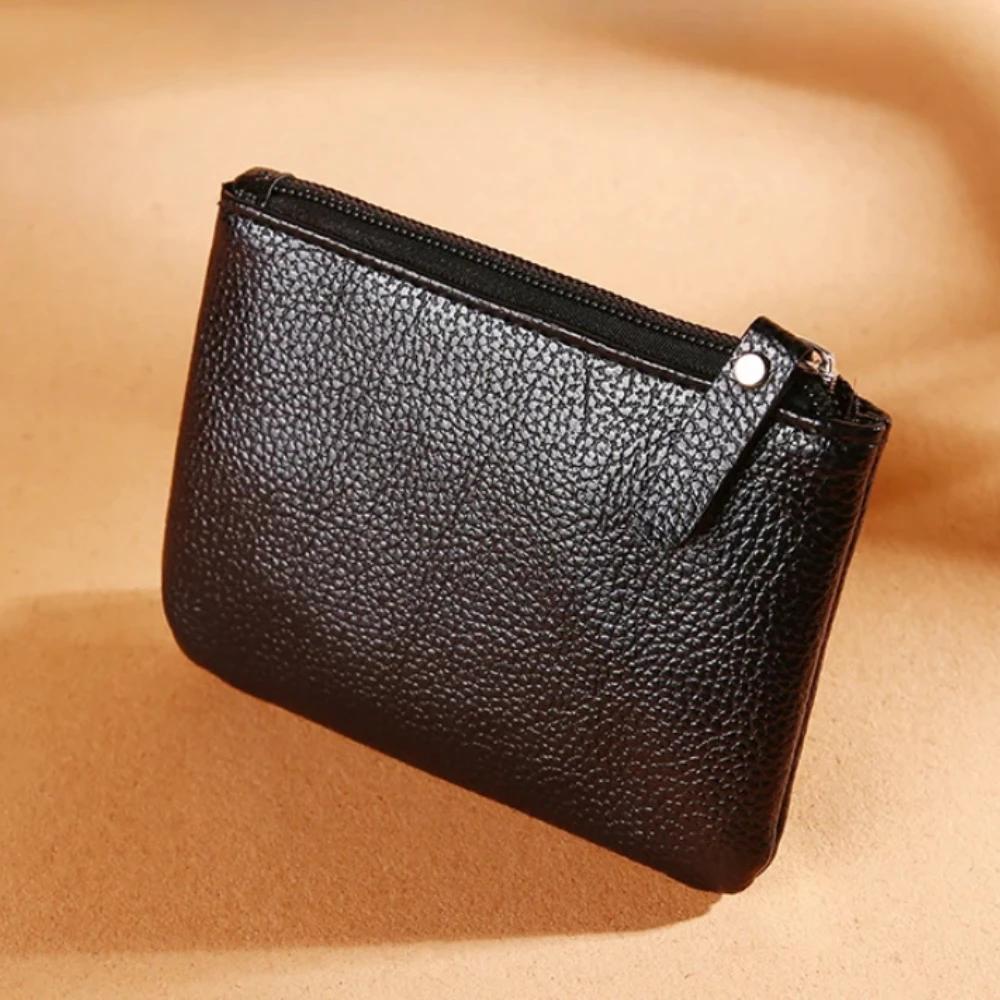 Mini Cartera Marca de Lujo Diseñador para Mujer Monedero Rojo Negro Cuero PU Femenino Bolso de Mano Pequeño Porta Dinero Tarjetero