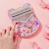 Thumb Piano Kalimba Instrument 17/21 Keys Acrylic Mini Finger Piano Musical Instruments with Tuning Mallet for Beginner