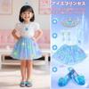 Dreamon Illuminated Princess Dress for 3 Themed High Ages and Perfect Birthday or Christmas Girls, Dresses, Heels, Necklace, Earrings, Crown, etc., 3,