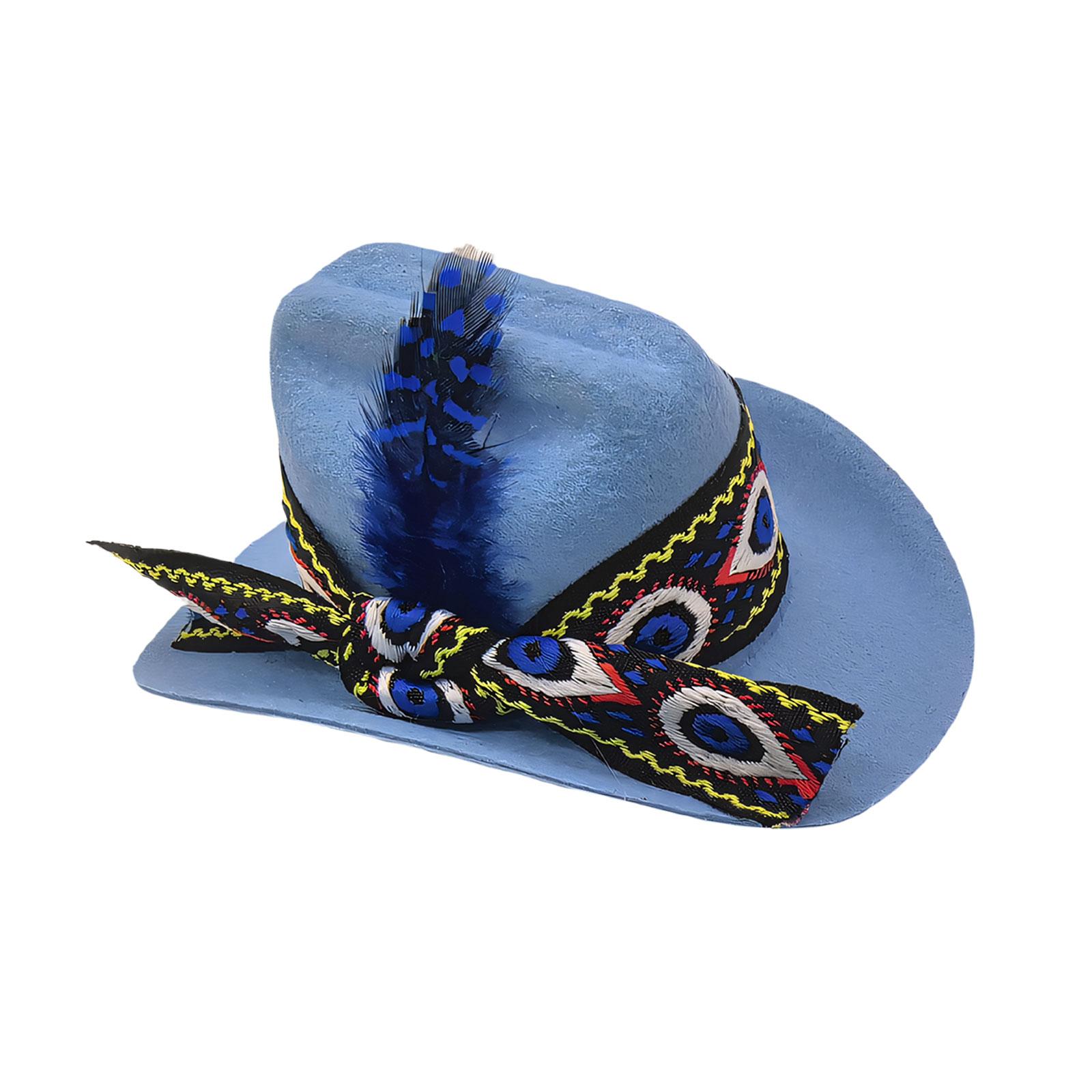 Playfulness Pet Denims Hat Unique Denims Themed Hat Ribbons Decoration For Small Animals Comfortable Wide небесно-голубой