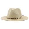 Western Denim Handmade Straw Hat Top Hat Women's Outdoor Beach Hat Sun Protection Hat