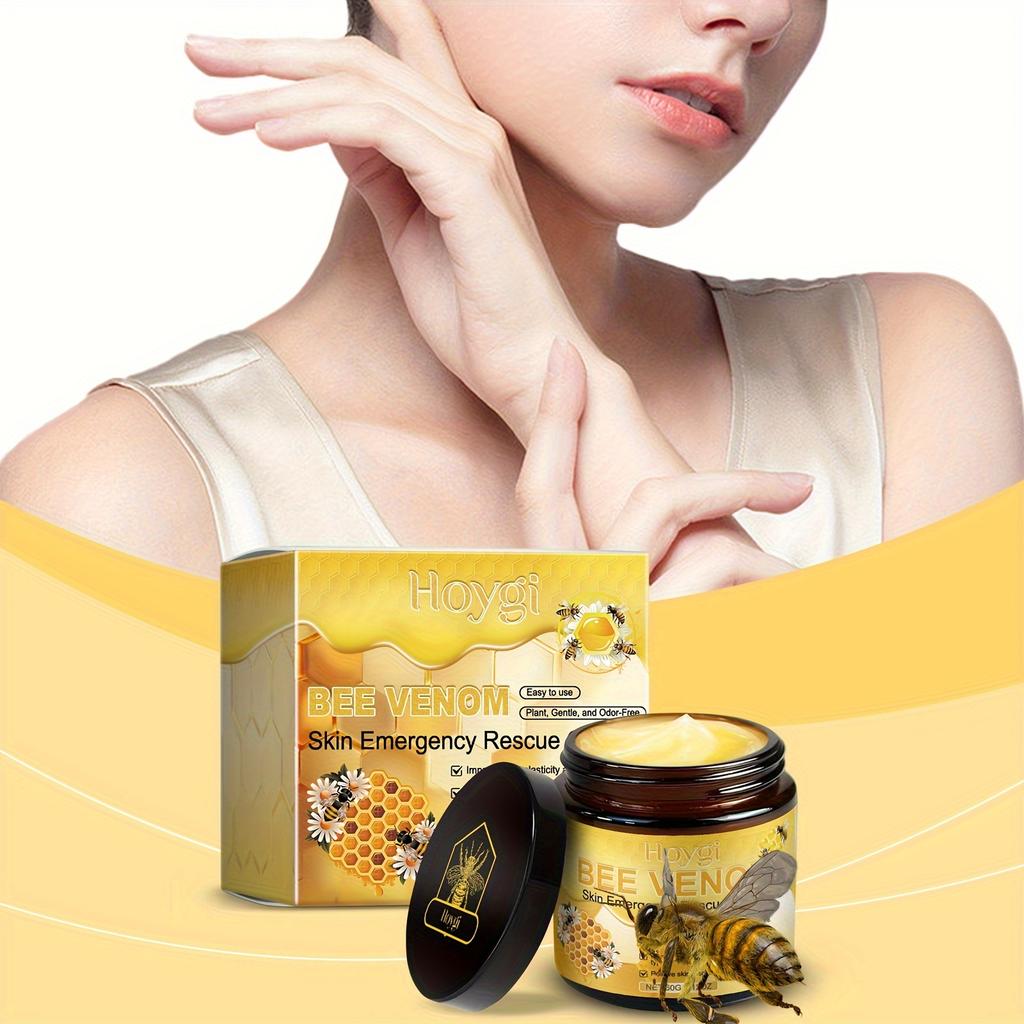 Bee Venom Cream - Quick Absorption, Long-lasting Moisturizing, Gentle Formula for All Skin Types - Day and Night Moisturizer