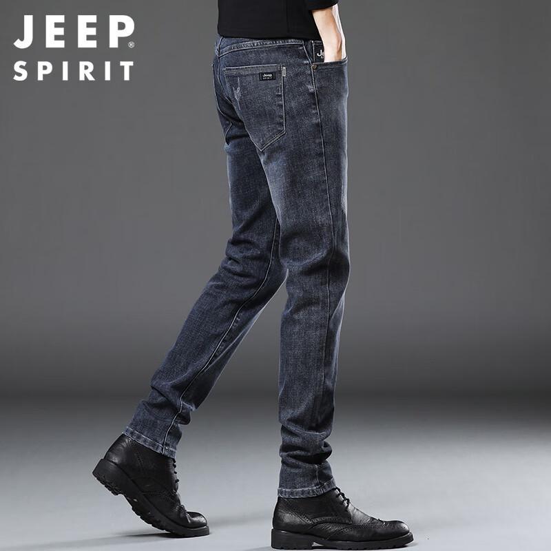 JEEP SPIRIT Men's Autumn/Winter Straight Fit Jeans