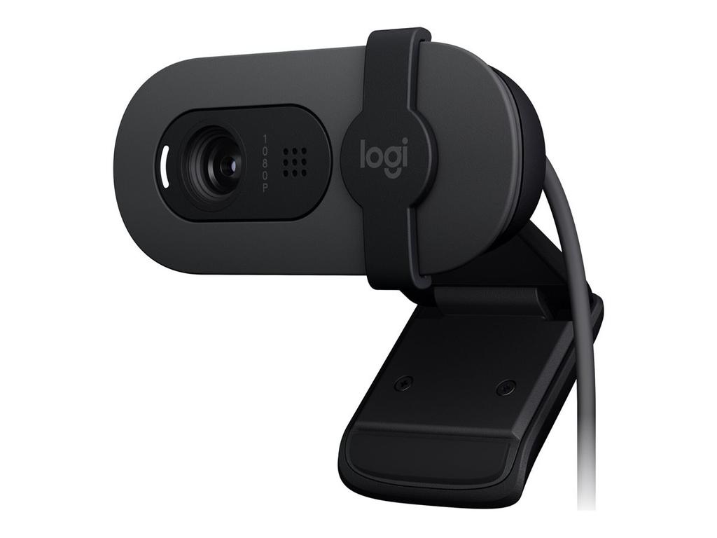 Logitech BRIO 105 Business Webcam, 2MP, FHD 1080p, USB-A, Black | Logitech