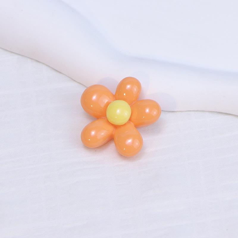 Cartoon Resin Flower Accessories for DIY Hair Clips, Phone Cases, Car Mounts, and Shoe Buckles