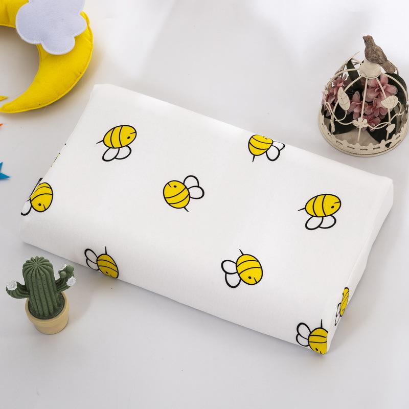 Child Cotton Latex Pillow Cover Kid Memory Foam Pillowcase Baby Cushion Cover 27x44/30x50cm Latex Pillow Case Cover for Bedroom