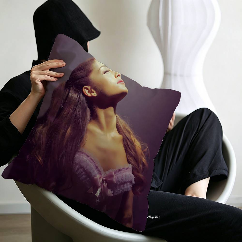 Pop Singer AAriana GGrande Maple Design Cushion Cover Happy Autumn Harvest decor Holiday Decorati Pillow Cover