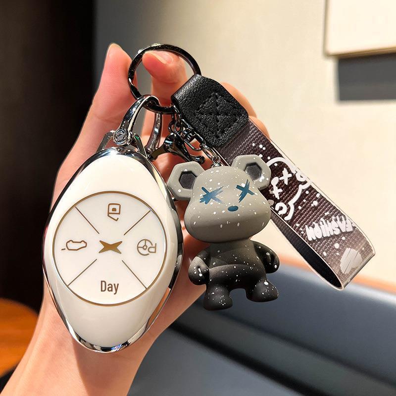 XPeng New P7 G3 Car Key Fob Cover for 20/21/22 Models - Unisex Remote Control Protector