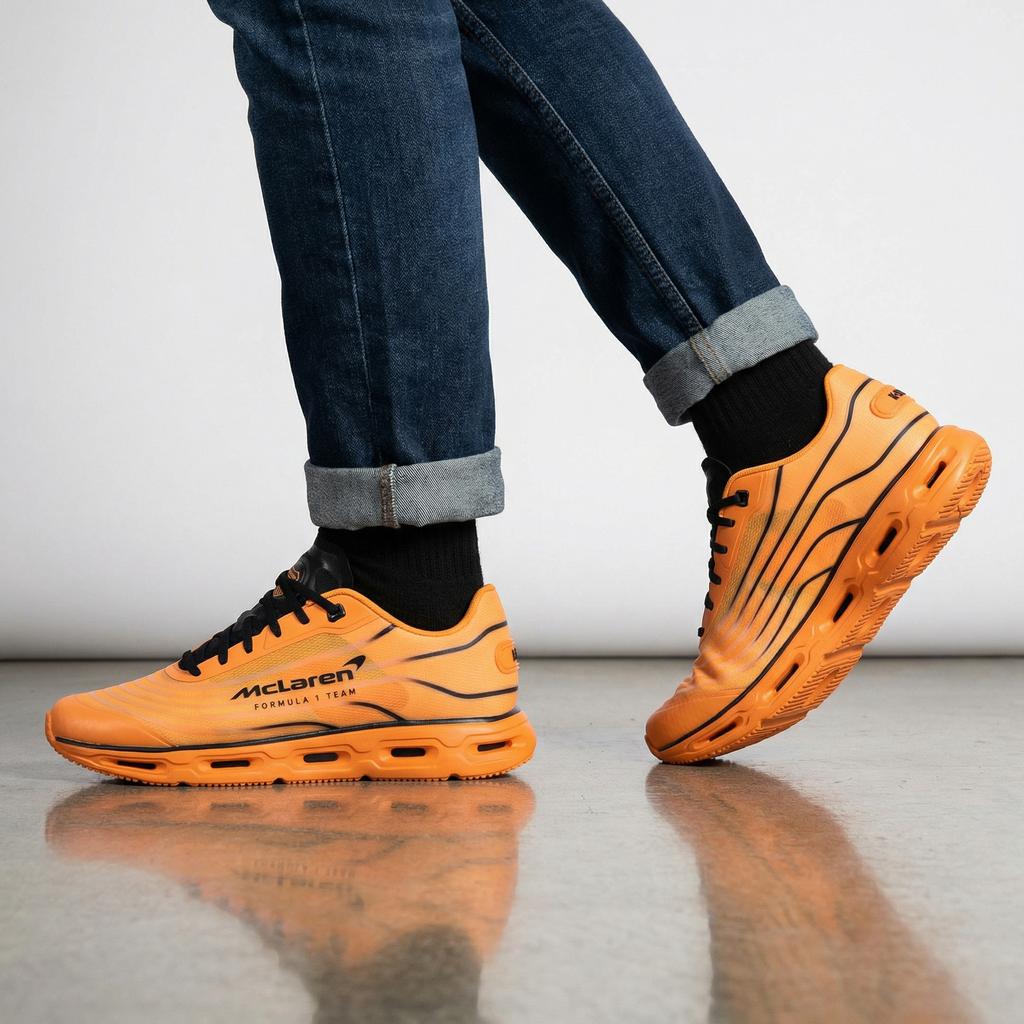 K-SWISS X McLaren F1 - Tubes Pro 2 - Sneakers da Uomo Scarpe Motorsport Arancione 09478-620-M ORIGINALE