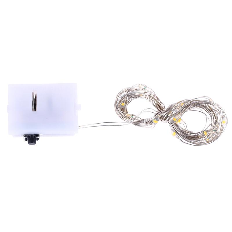 1:12 Dollhouse Miniture Led String Lights Decor Christmas Tree Accessories