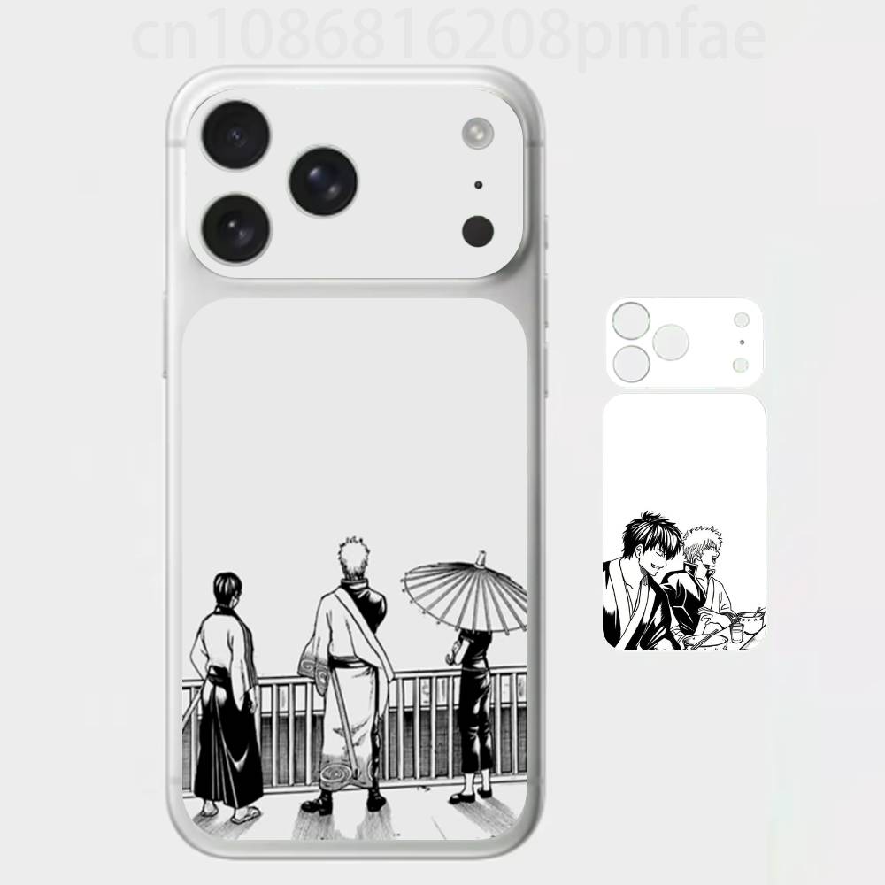 

Amine G-Gintama 3D Full Body Skin Decal for iPhone 17/Pro Max/Air, Color Rear Protective Sticker iPhone17promax