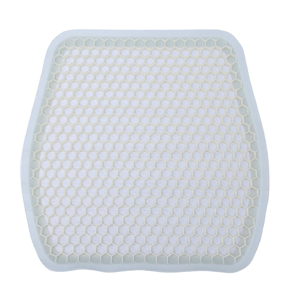 Gel Seat Cushion Blue Color Breathable Comfortable Gel Cooling Seat Cushion For Office Chair Car Large Size(41x39x1cm / 16.1x15.4x0.4in)