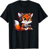 Gamer Fox Headset Controller Cute Animal Graphic Tee Boys Girls Kids Daily T-Shirt
