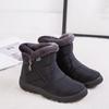 Stivaletti Invernali Scarponi da Neve Scarpe Piatte da Donna Colore Unico Moda Caldi Taglie Forti Casual Corti in Peluche Stivali da Donna Botas De Mujer
