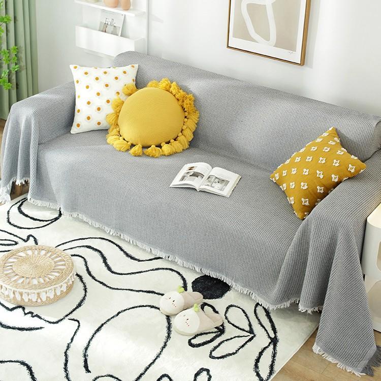 Nordic ins wind summer universal sofa towel cover cloth full cover sofa cushion cover cover blanket single three people all seasons