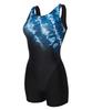 Laelliseupocheu [Oslh647 Blu] Ocean Wave Aqua 3-Part U-Back Swimsuit