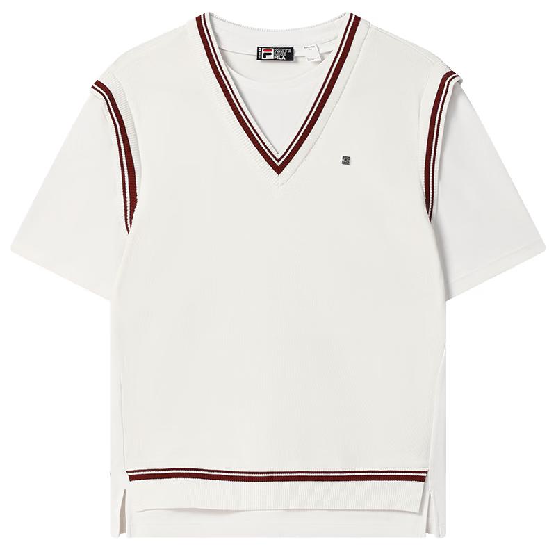 FILA Women s Short-Sleeve Knit Top L