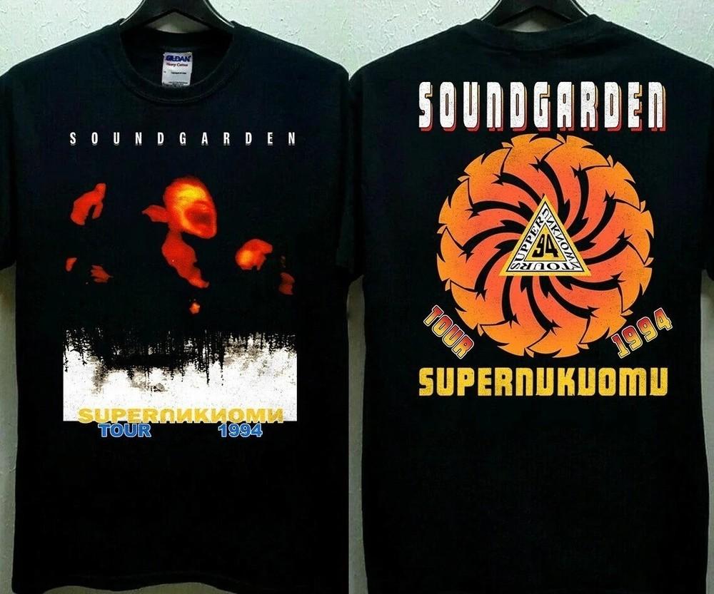 Soundgarden Superunknown Tour 1994 T-Shirt Black Gift Fans Music Unisex T-Shirt S