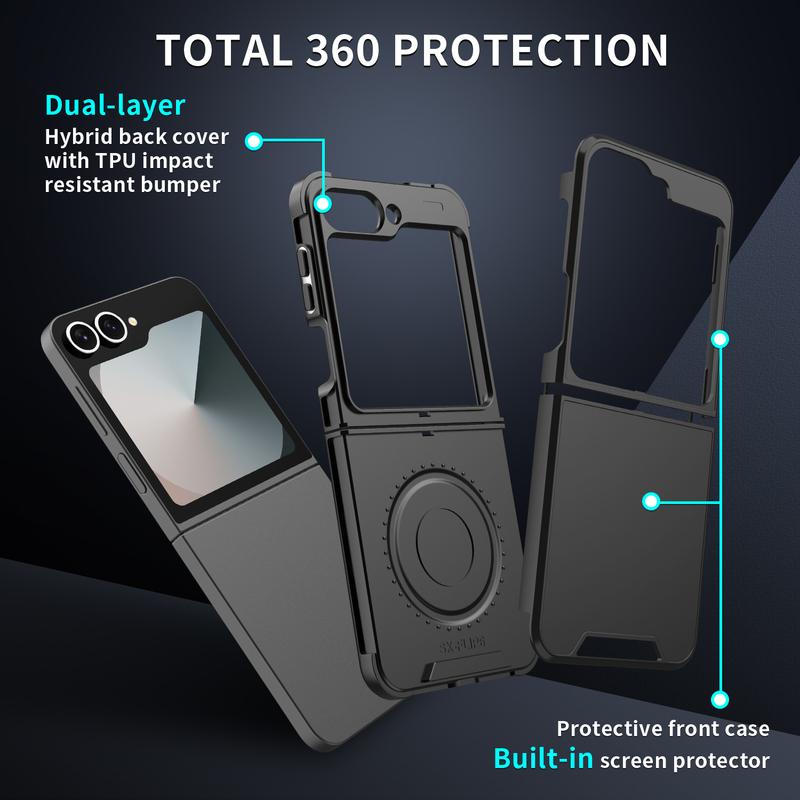 Luxury Original Official Slim Matte Protection Phone Case Samsung Galaxy Z Flip 7 6 5 4  For Wireless Charging Shockproof Cover