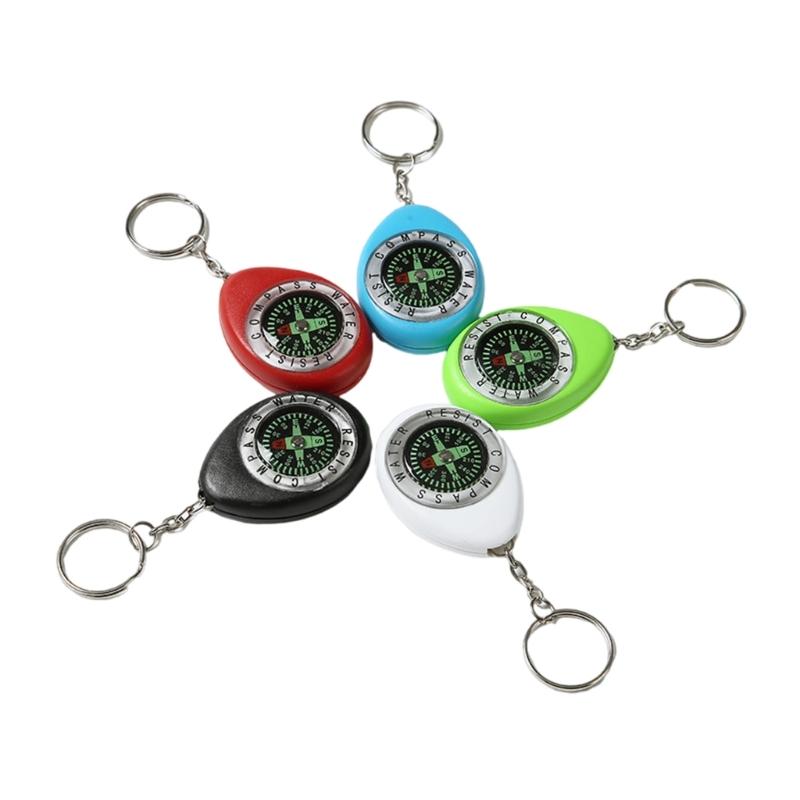 Set of 5 Compasses with High and Low Temperature Resistance Portable Design for Camping Hiking Exploration Random Color 1
