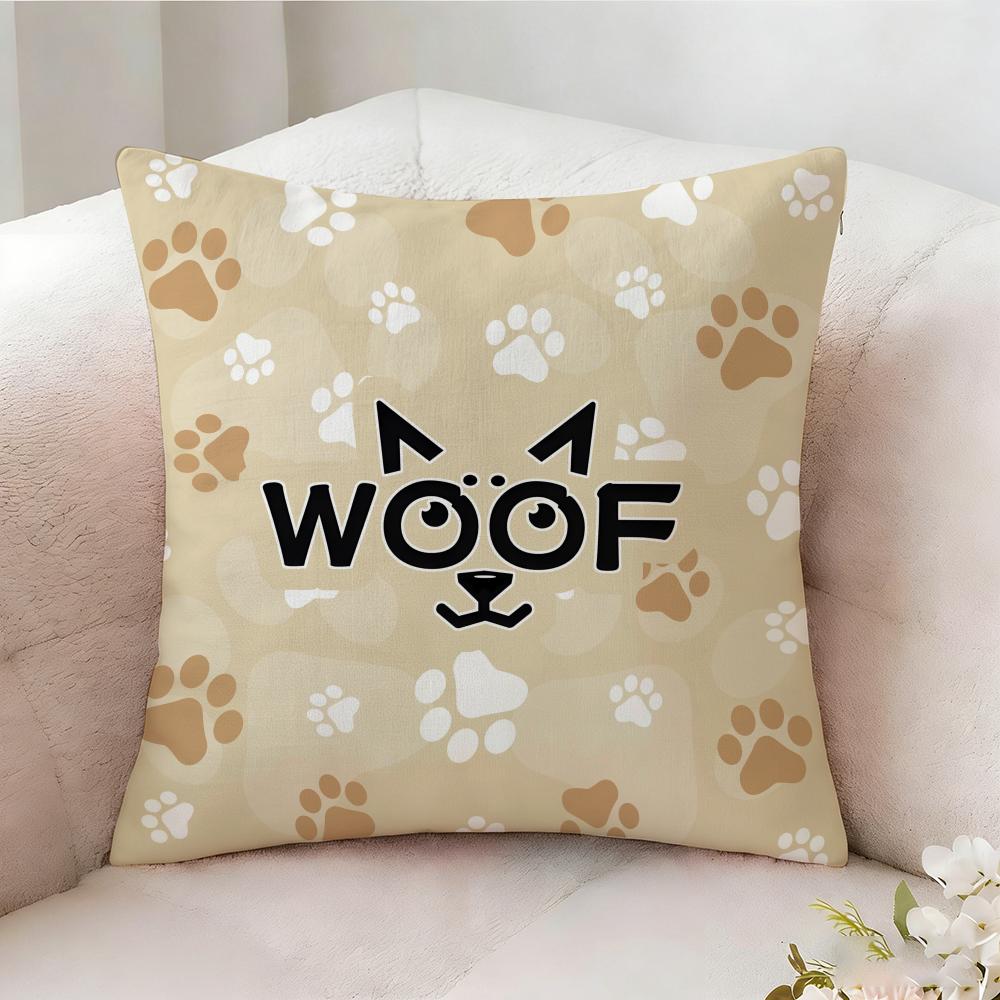 Animal Alphabet Pillow Case Pillowcase Doublesided Printed Sofa Cushion Bedroom Headboard Pillow