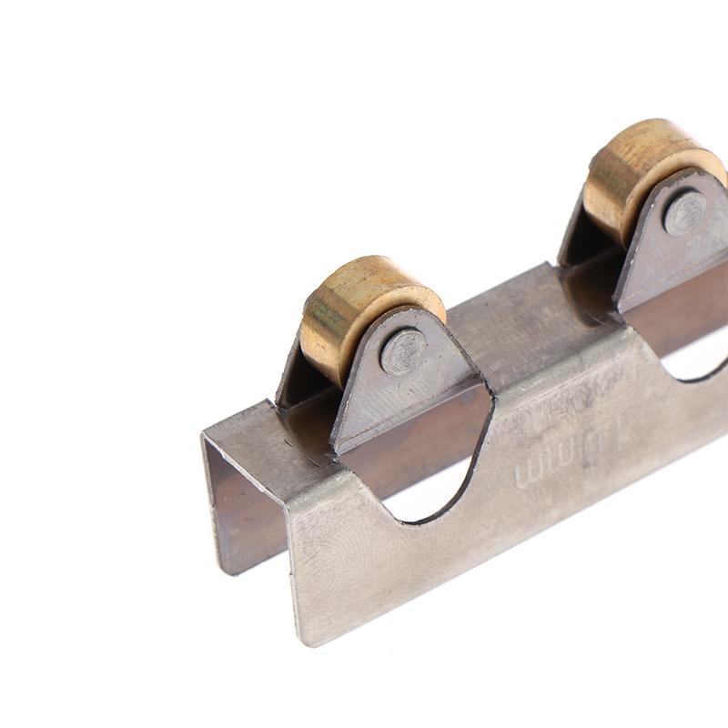 Roulettes à Roue en Acier Inoxydable pour Porte Coulissante 8mm/10mm Roulettes pour Porte en Verre de Salle de Bain Vitrines de Magasin