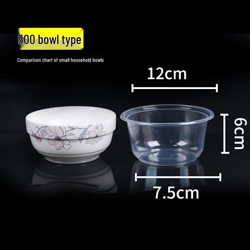 Biaoxing Thickened Disposable Plastic Bowl with Lid