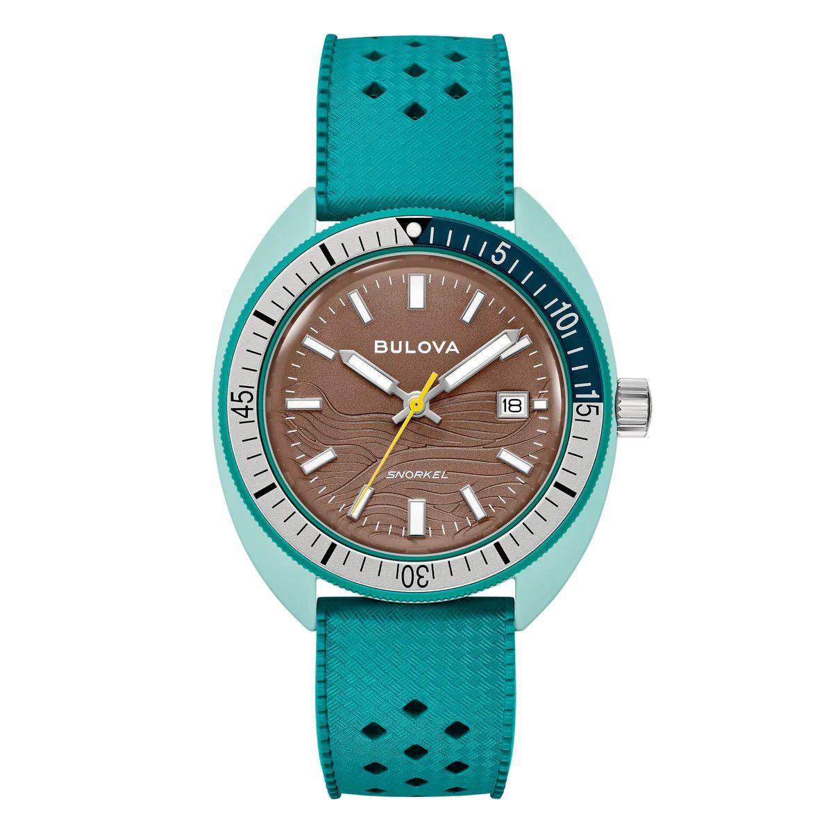 

Мужские часы Bulova Archive Series Snorkel Sea Turtle 41 мм 98B446 зелёный