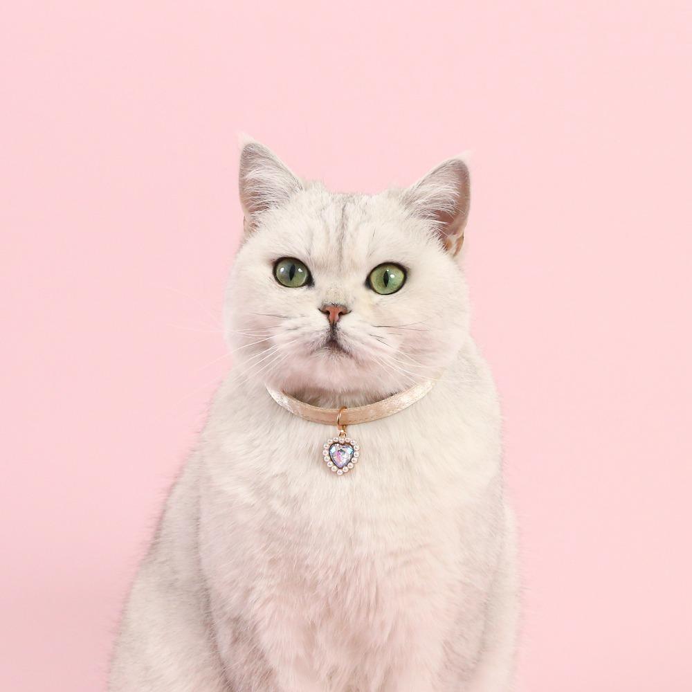 Bowknot Pet Collar Heart Pendant Cats Bow Tie Creative Cat Collars Pets Accessories
