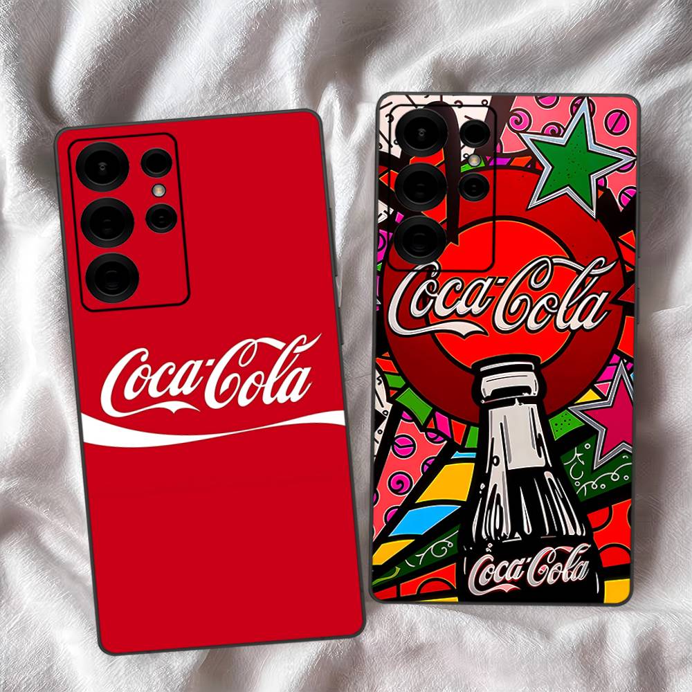 C-Coca-Cola Phone Case For Samsung S 24 Fe 25 Ultra Plus 20 Lite 21 30 22 23 24 22 Ultra 5G Fundas