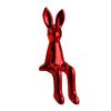 Long Ear Bunny Figurine Colorful Sitting Rabbit Statue Animal Sculpture Home Office Desktop Car Dashboard Decoration