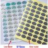 Silver Laser QC Passed Waterproof Anti-Counterfeit Adhesive Stickers (60-Pack)