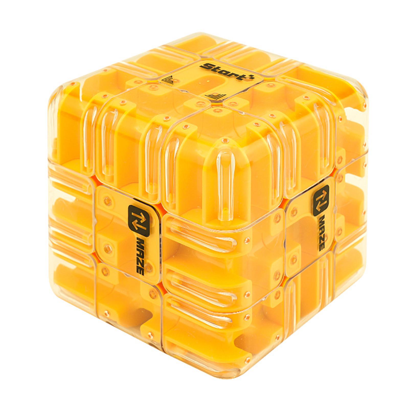 

Интеллектуальный лабиринт с бусинами, развивающая игрушка для снятия стресса и тренировки мышления у детей. One Size жёлтый