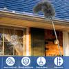 Gutter Cleaning Brush 250cm Extendable Rod Roofing Guard Cleaner Tool Removing Leaves and Debris Stiff Cleaning Brush