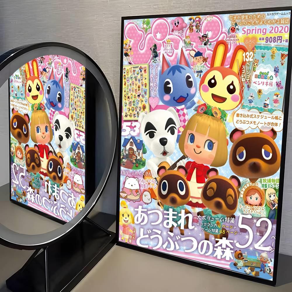 Animal Crossing New Horizons Diamantmalerei DIY Kunst Voll Runde Quadratische Diamantmosaik Heimdekoration Kindergeschenk