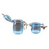 2 Pcs Miniature Storage Jars Doll House Mini Transparent Jar with Lid