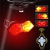 Wireless Remote Turn Signal Bicycle Light MTB Direction Indicator Smart LED Bike Taillight USB Rechargeable Cycling Rear Lamp