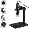 Adjustable 1600x Magnification 3 In 1 Usb Hd Desktop Electronic Digital Microscope Plastic Bracket 8 Led For Pc Phone