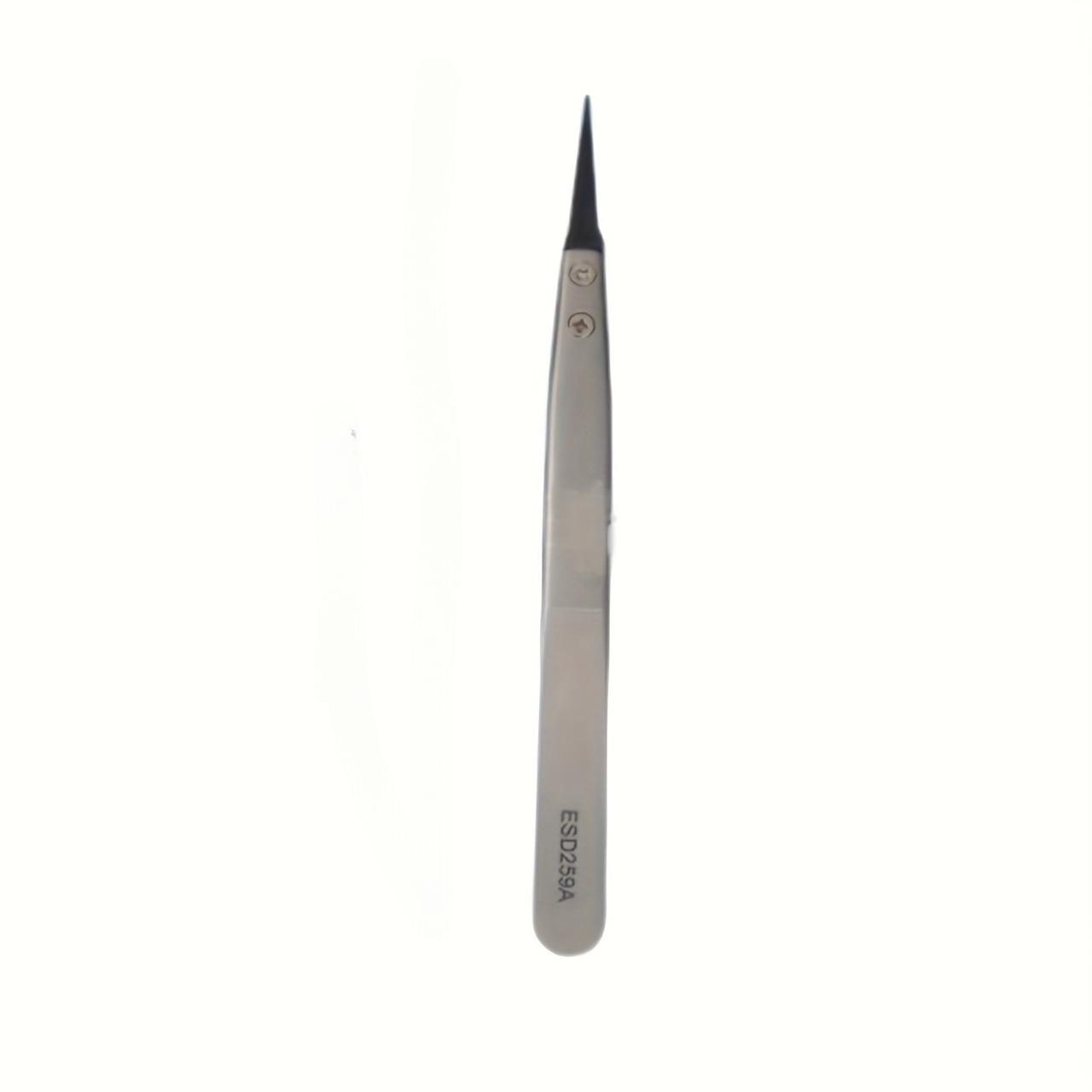 1PC Precision Anti-static Carbon Fiber Tweezers - Stainless Steel Precision Tweezers for Crafts, Jewelry, Electronics