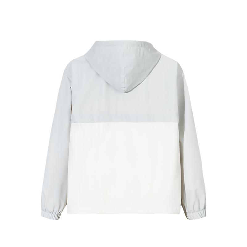 Anta Casual Minimalist Color Block Hooded Loose Jacket Men jackets Beige-Pink Warm-Jade-White 152518602-1