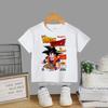 2026 Summer Collection Dragon Ball Children TShirt Super Saiyan God Goku Anime Print Short Sleeve Comfortable Casual Kids Tops