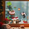 Christmas Cake, Cat, Festive Atmosphere, Activity Stickers, Cinema Scene Decoration, Electrostatic Glass Stickers