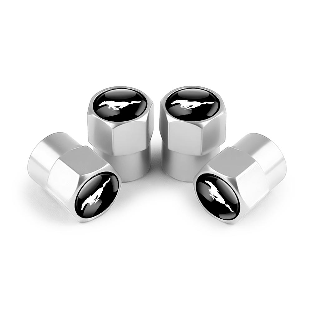 Car Tire Valve Stem Caps Car Wheel Tyre Air Valve Covers For Ford MUSTANG Edge TAURUS ST Fiesta Mondeo SHELBY Fusion Escape Kuga knsh65