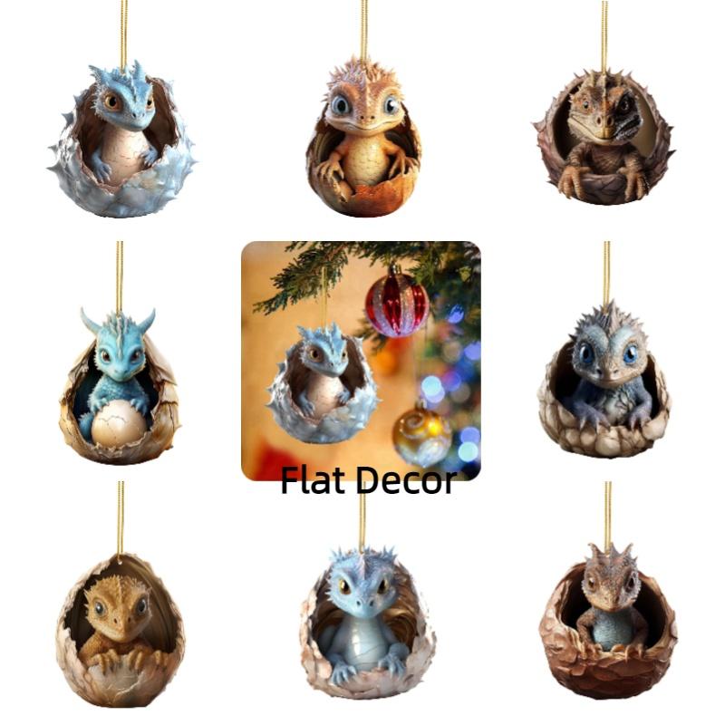 New Christmas Dragon Egg Car Ornament Cartoon Style Acrylic/glass Material Interior Decoration