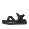 Augustine Sandals Women's 2025 New Summer Thick-soled Flat-soled Black Mori Cool Slippers Casual Beach Shoes