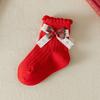 Bow Calf Sock Cotton Christmas Hosiery New Princess Socks  Kids