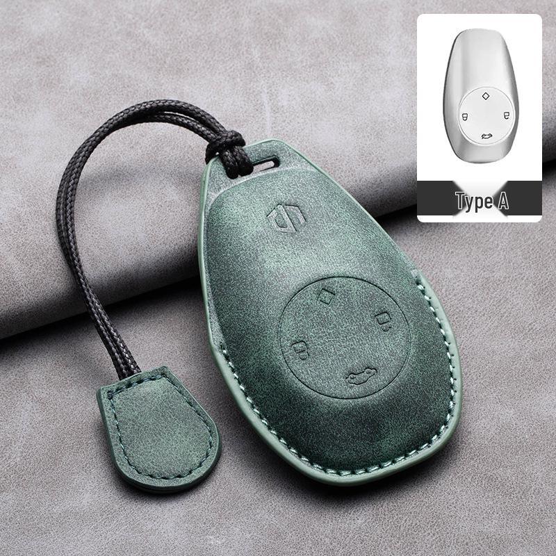 

Li Auto C11 High-End Lambskin Key Case: Original Color Buckle Bag for Car Keys