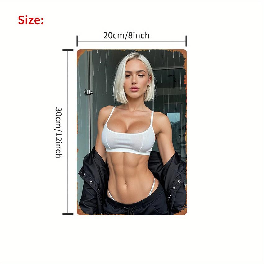 

Sports Style Metal Wall Art Sign x Inch Fashion Decor for Living Room Bedroom Game Room 20x30cm（7.8x11.8inch）