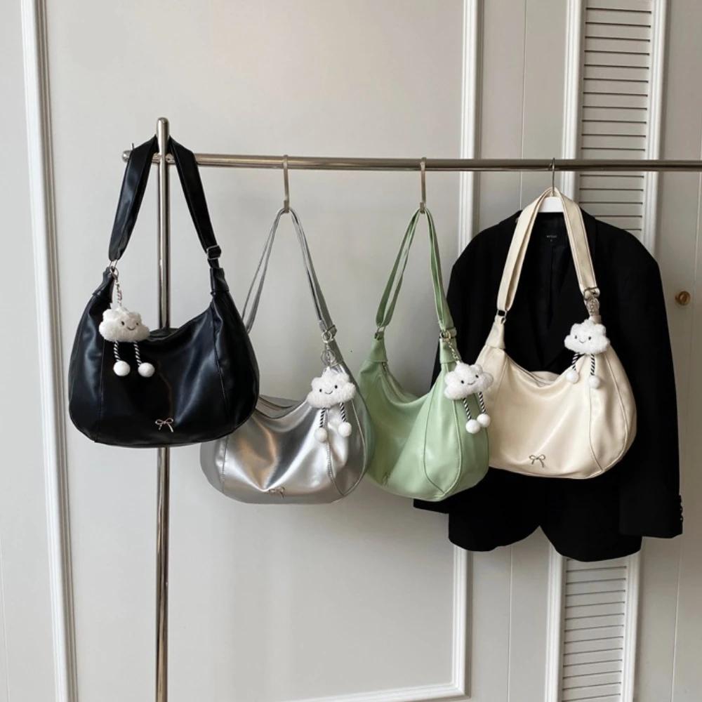 Luxusní dámská taška přes rameno PU kůže Crossbody taška Velkokapacitní batoh pod paži Dodává se s malou panenkou Dámské kabelky